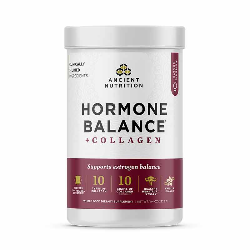 Hormone Balance + Collagen, Vanilla, 25 Servings, by Ancient Nutrition
