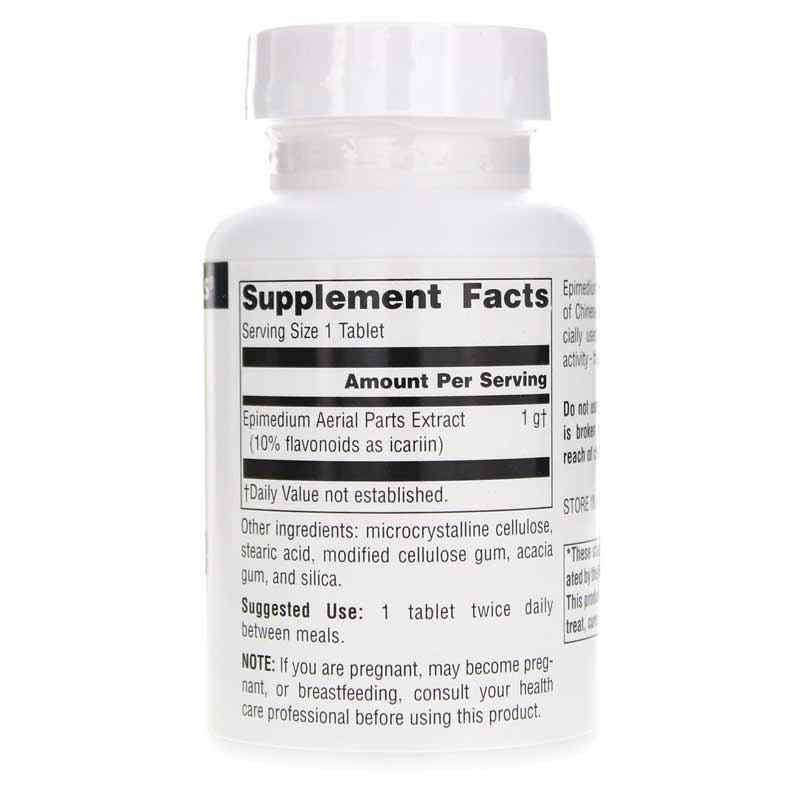 Horny Goat Weed 1000 Mg, 60 Tablets, by Source Naturals, image #2