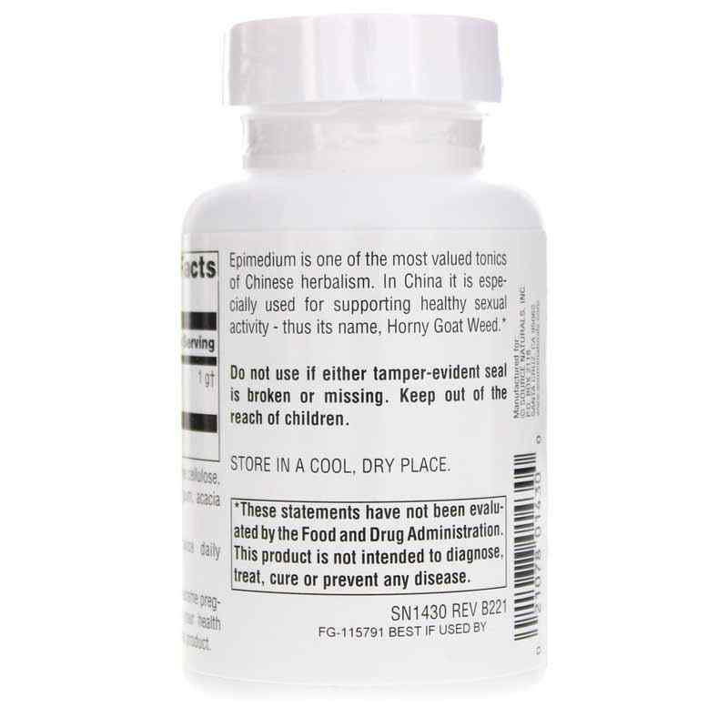 Horny Goat Weed 1000 Mg, 60 Tablets, by Source Naturals, image #3