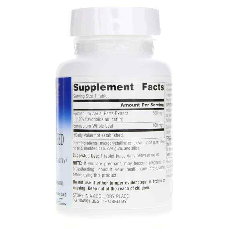 Horny Goat Weed 600 Mg Full Spectrum, 90 Tablets, by Planetary Herbals, image #2