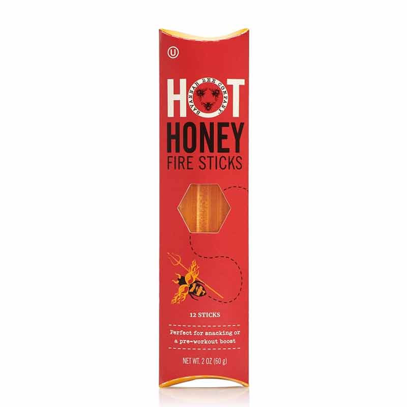 Hot Honey Fire Sticks, 12 Sticks, by Savannah Bee Company