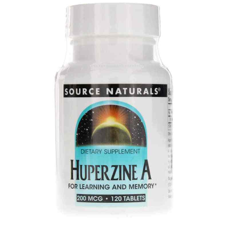 Huperzine A 200 Mcg for Learning and Memory, 120 Tablets, by Source Naturals