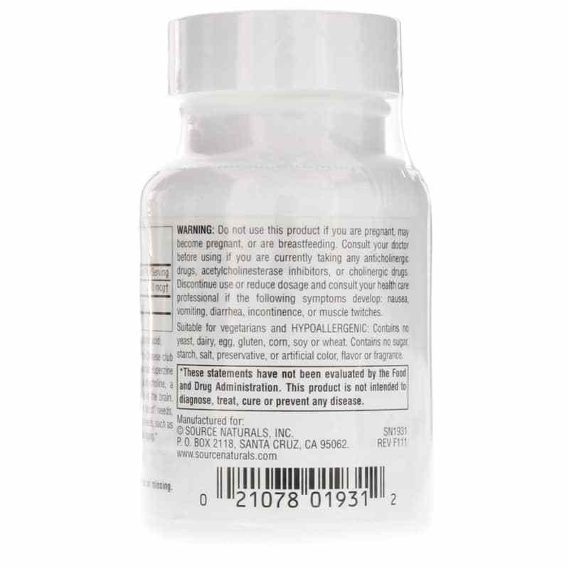 Huperzine A 200 Mcg for Learning and Memory, 120 Tablets, by Source Naturals, image #3