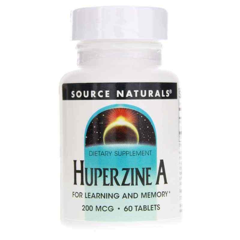 Huperzine A 200 Mcg for Learning and Memory, 60 Tablets, by Source Naturals