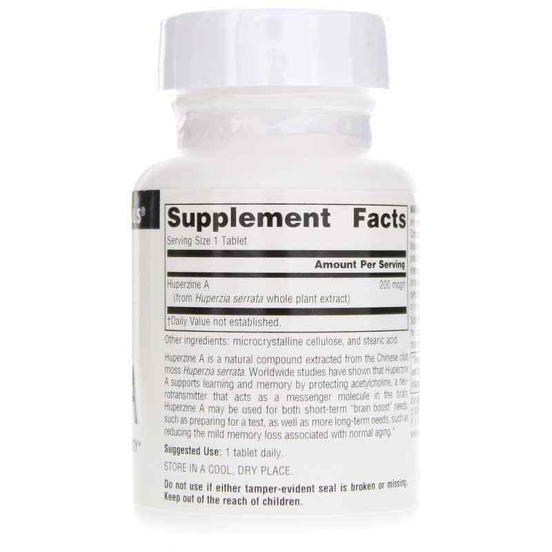 Huperzine A 200 Mcg for Learning and Memory, 60 Tablets, by Source Naturals, image #2