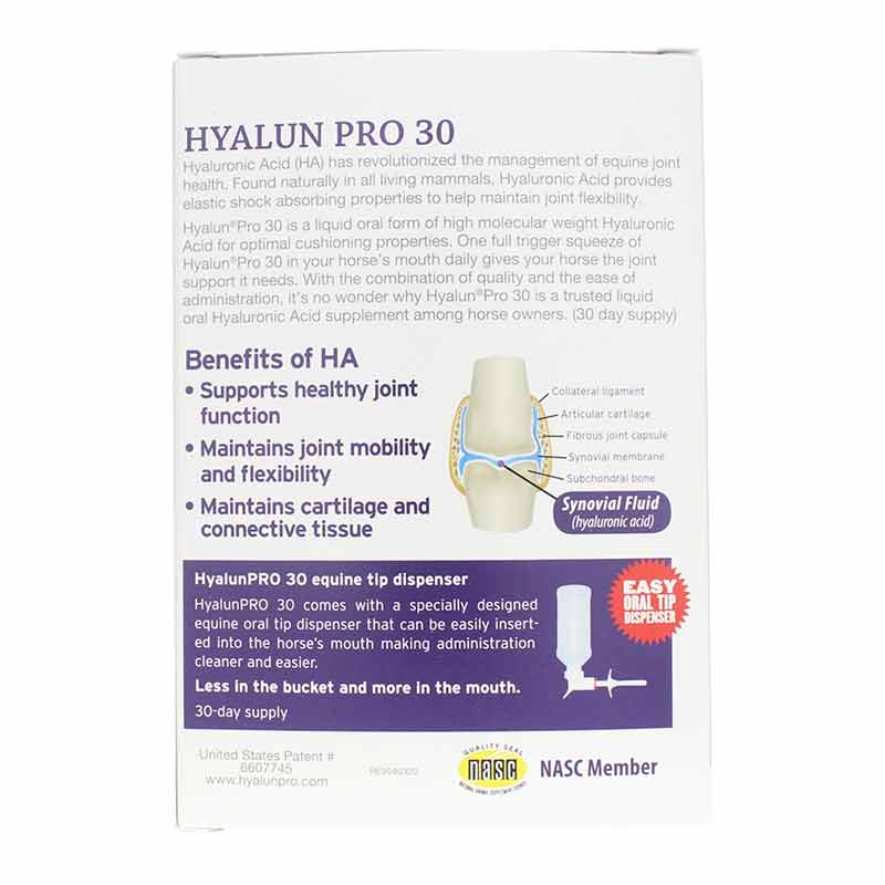 Hyalun Pro for Equine Joints, 30 Servings, by Hyalogic, image #3