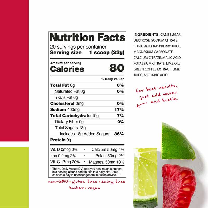 Hydration Sport Drink Mix, Raspberry Limeade, 20 Servings, by Skratch Labs, image #4