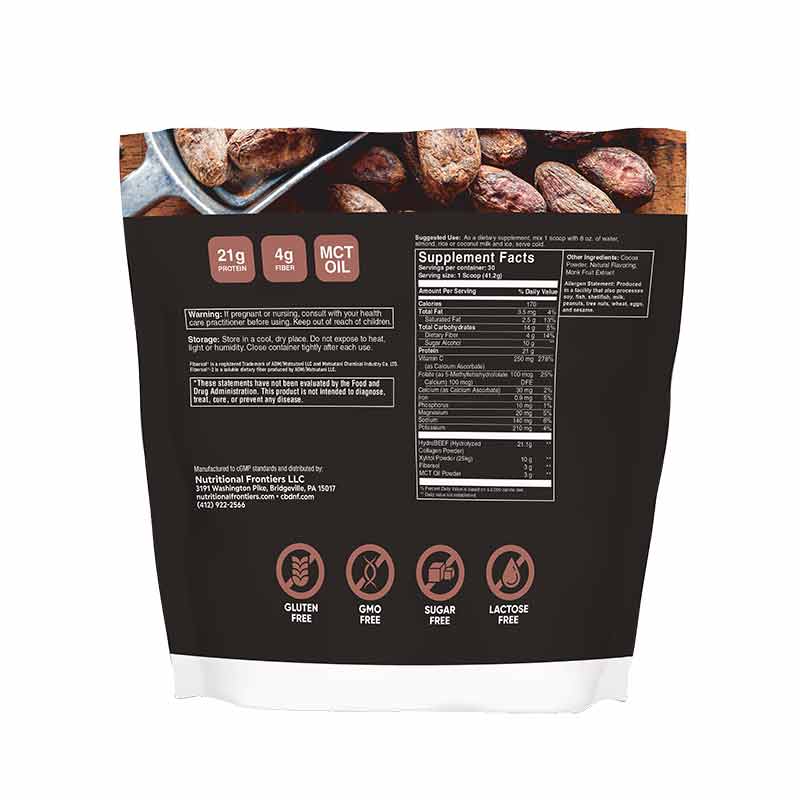 HydroBeef Protein, Cacao, 30 Servings, by Nutritional Frontiers, image #2