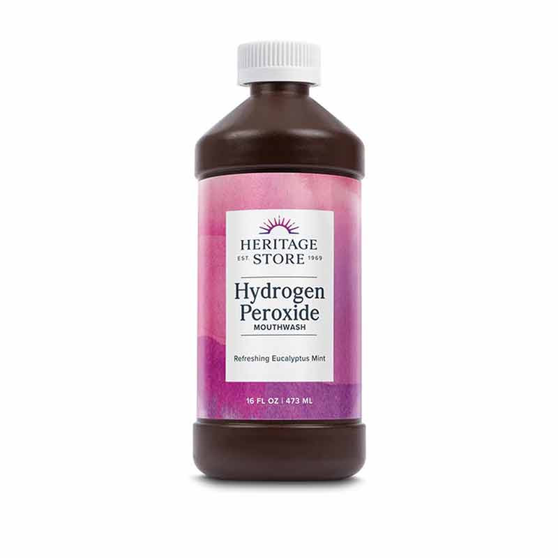 Hydrogen Peroxide Mouthwash, Eucalyptus, by Heritage Store