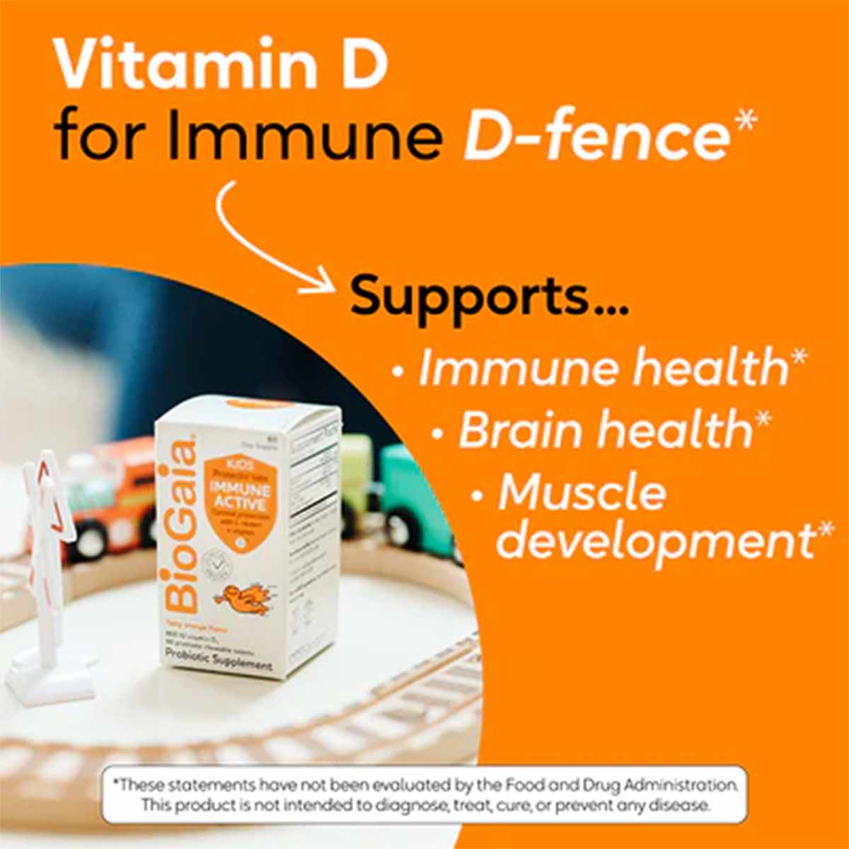 Immune Active Kids Probiotic Chewables, by BioGaia