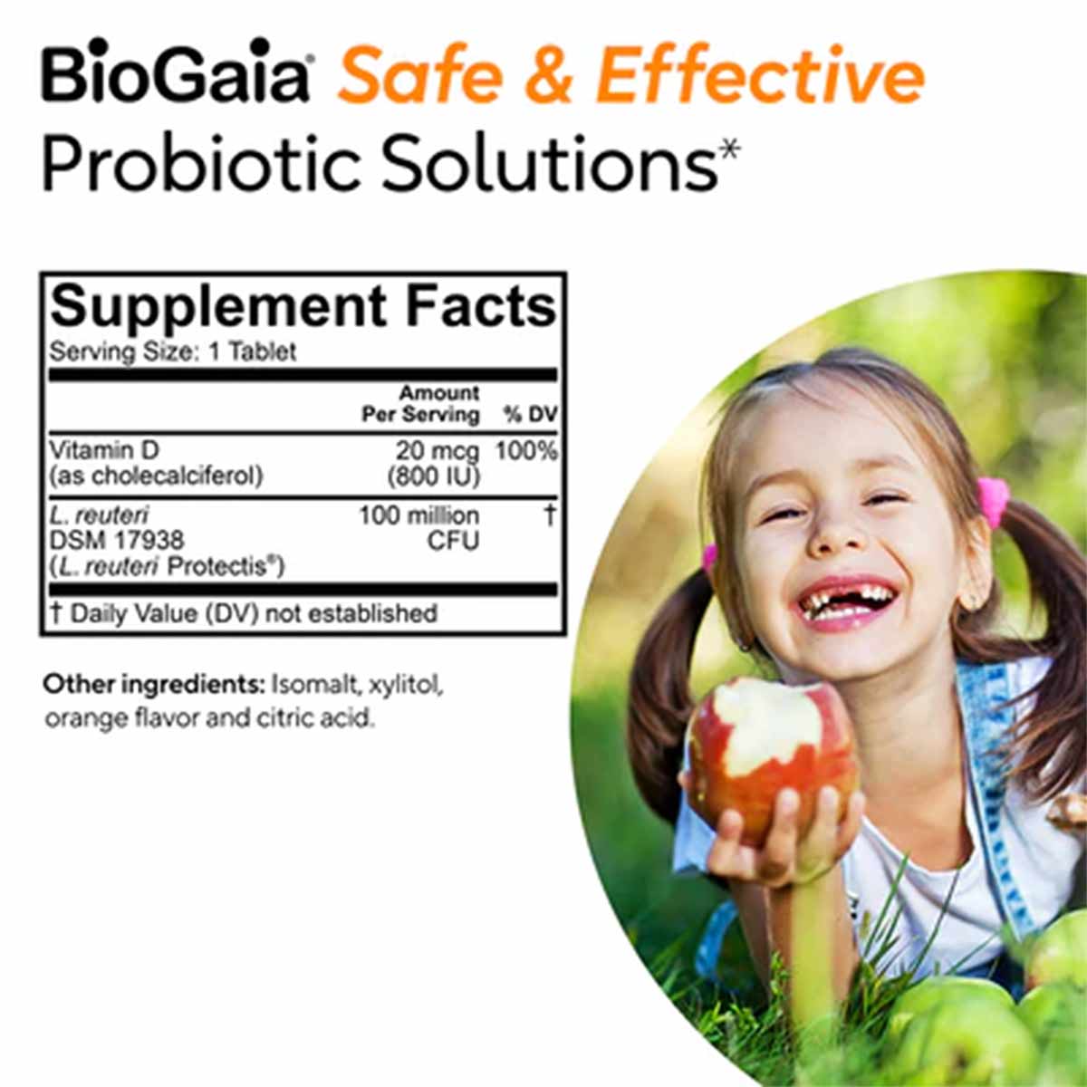 Immune Active Kids Probiotic Chewables, by BioGaia