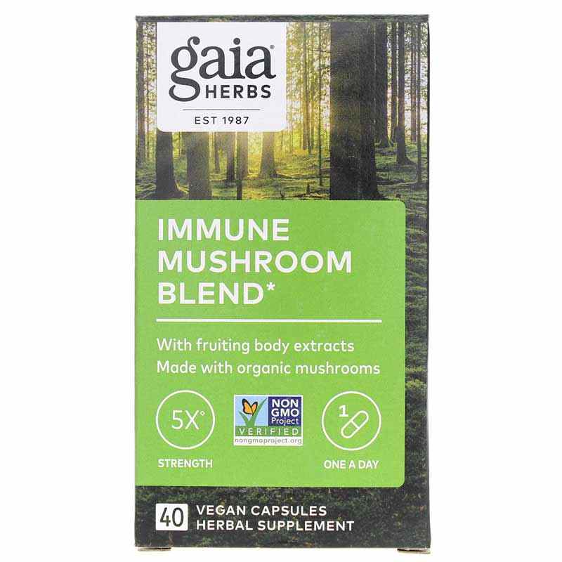 Immune Mushroom Blend, by Gaia Herbs
