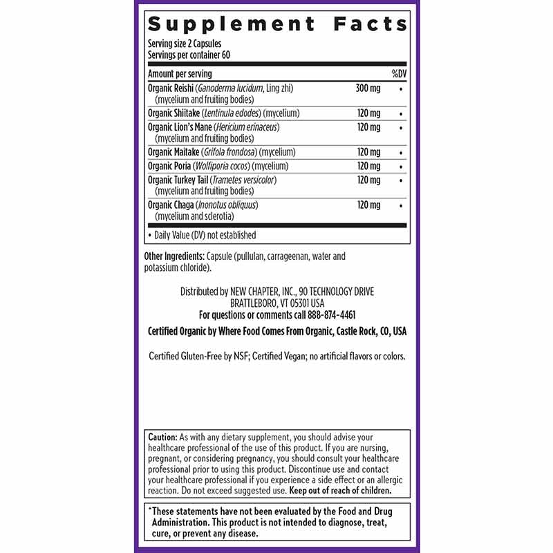 Immune Support, 120 Capsules, by New Chapter, image #2