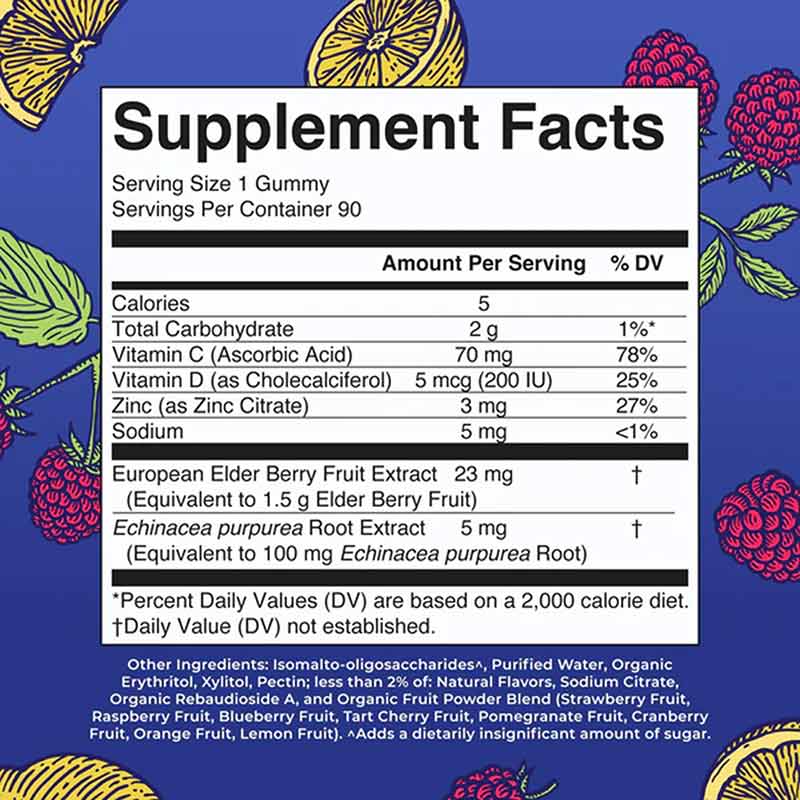 Immunity Gummies, Sugar Free, 90 Gummies, by MaryRuth's Organics, image #2