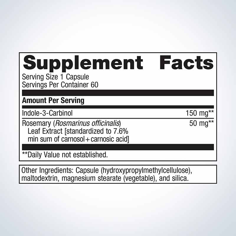 Indole-3-Carbinol, 60 Capsules, by Metagenics, image #2