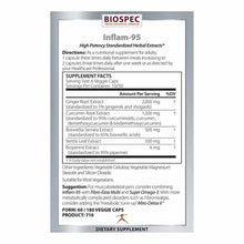 Inflam-95, 180 Veg Capsules, by BioSpec, image #2