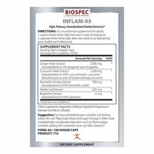 Inflam-95, 60 Veg Capsules, by BioSpec, image #2