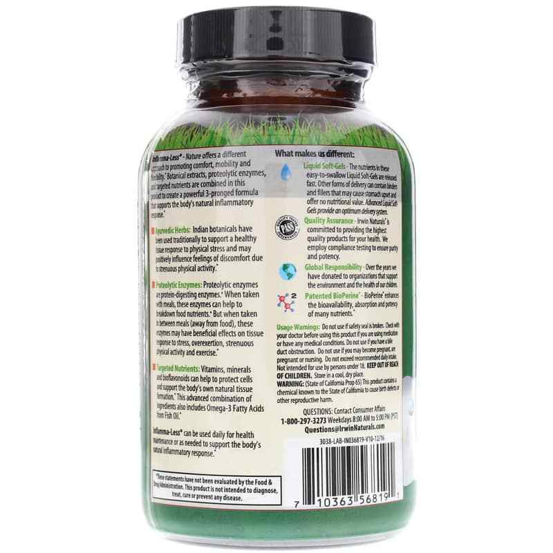 Inflamma Less Inflamma-Less, Irwin Naturals – Natural Healthy Concepts