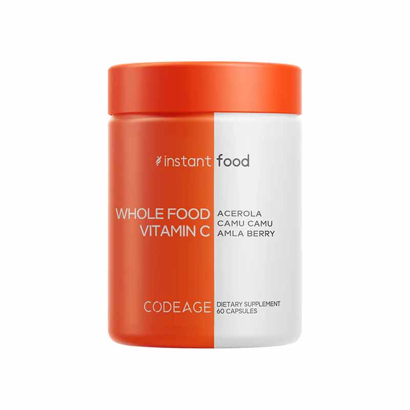 Instantfood Whole Food Vitamin C, 60 Capsules, by Codeage