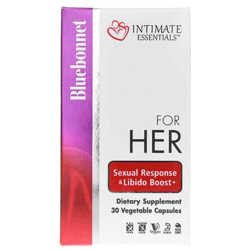 Intimate Essentials For Her Sexual Response & Libido Boost, 30 Veg Capsules, by Bluebonnet