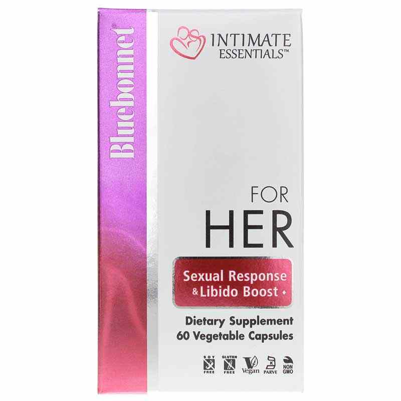 Intimate Essentials For Her Sexual Response & Libido Boost, 60 Veg Capsules, by Bluebonnet
