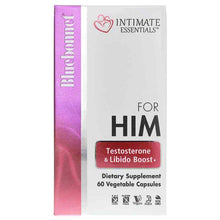 Intimate Essentials For Him Testosterone & Libido Boost, 60 Veg Capsules, by Bluebonnet