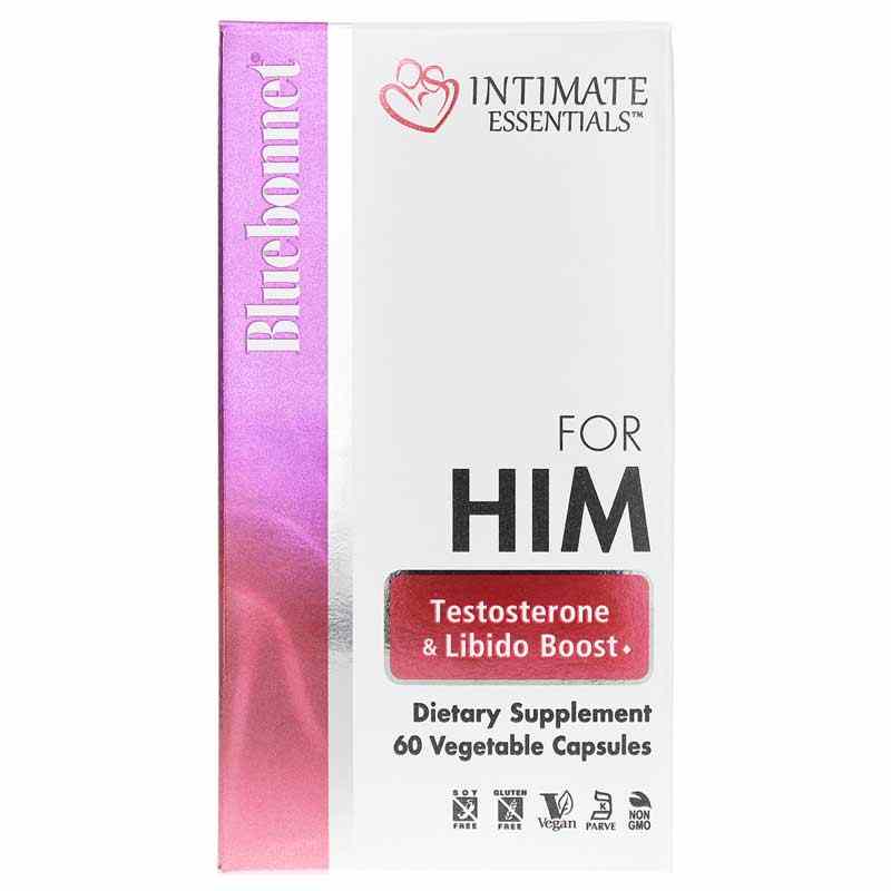 Intimate Essentials For Him Testosterone & Libido Boost, by Bluebonnet