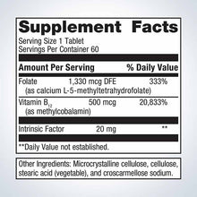 Intrinsi Vitamin B12-Folate, 60 Tablets, by Metagenics, image #2