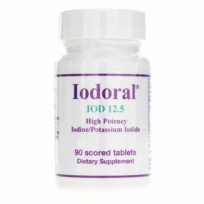 Iodoral 12.5 Mg Iodine/Potassium Iodide, 90 Tablets, by Optimox