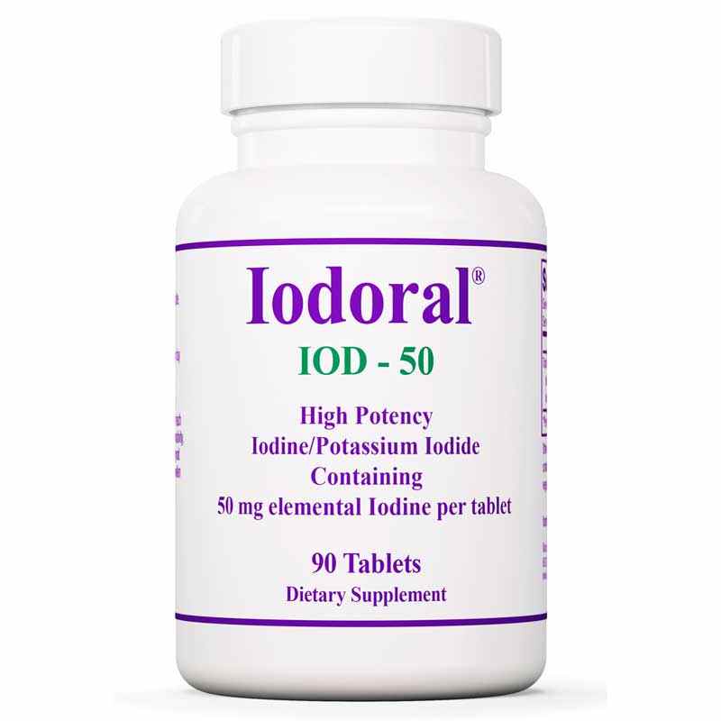 Iodoral 50 Mg Iodine/Potassium Iodide, by Optimox