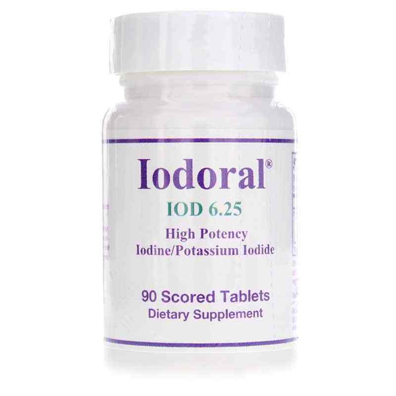 Iodoral 6.25 Mg Iodine/Potassium Iodide, 90 Tablets, by Optimox