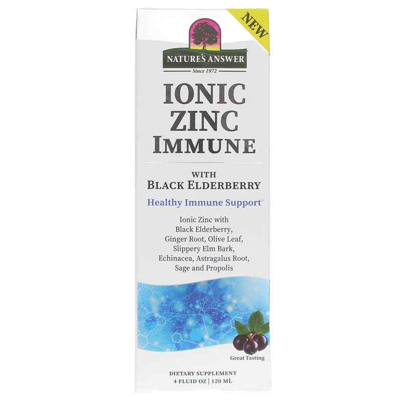Ionic Zinc Immune Black Elderberry, by Natures Answer