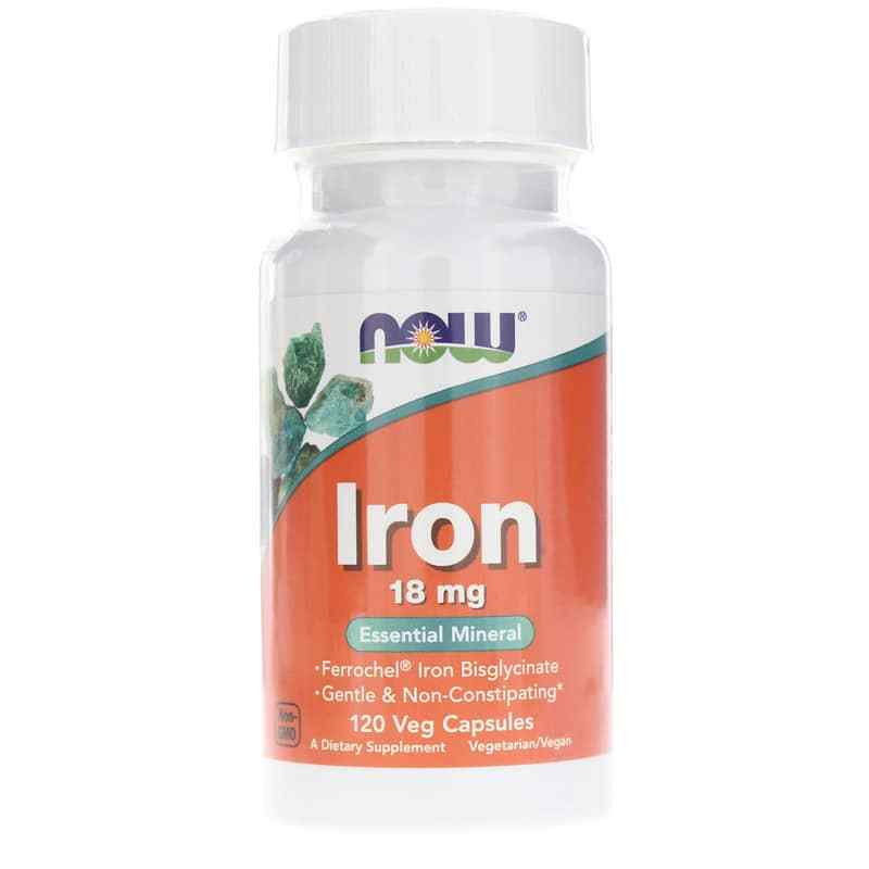 Iron 18 Mg, by NOW Foods