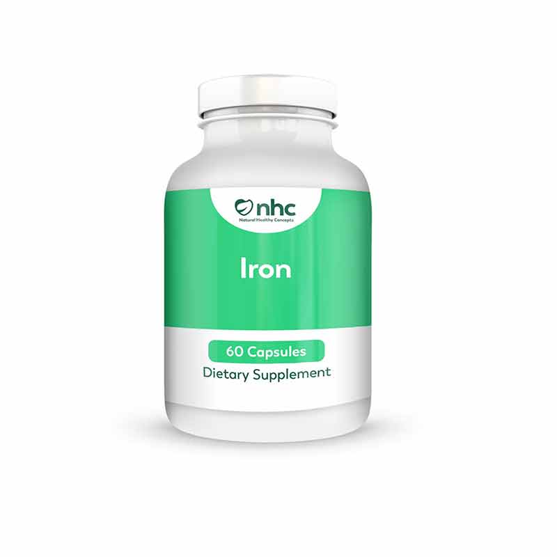 Iron, 60 Capsules, by Natural Healthy Concepts