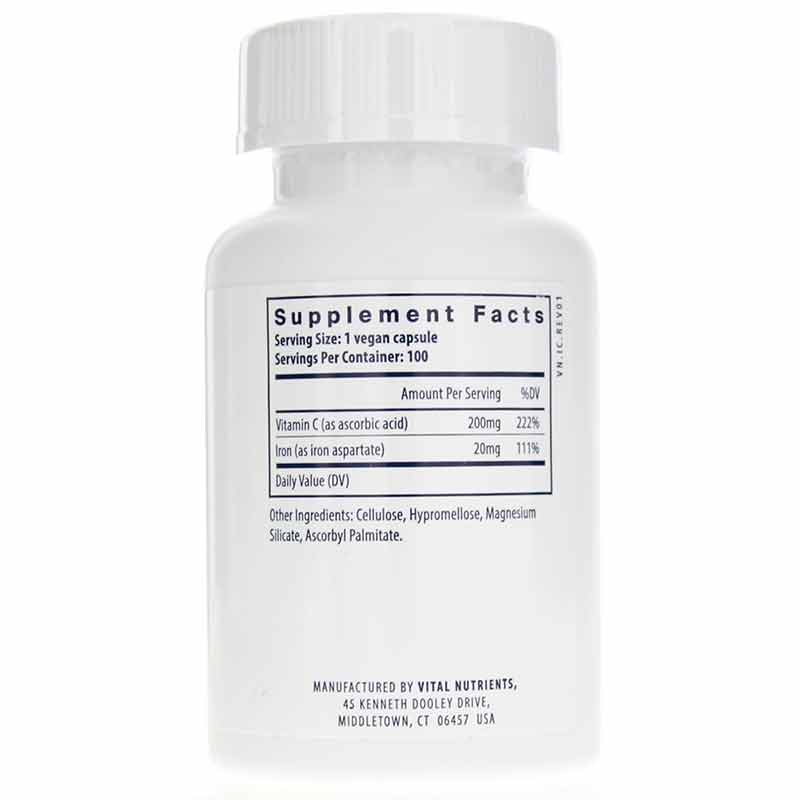 Iron Plus C 20 Mg/200 Mg, by Vital Nutrients, image #2