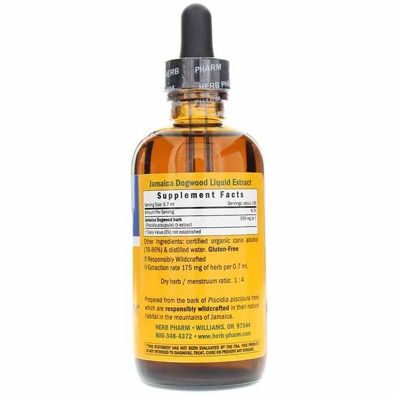Jamaica Dogwood Extract, 4 Oz, by Herb Pharm, image #2