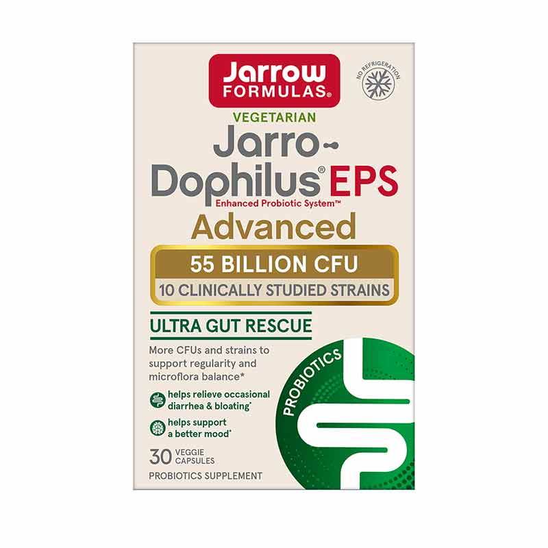 Jarro-Dophilus EPS Advanced 55 Billion CFU, 30 Veg Capsules, by Jarrow Formulas, image #2