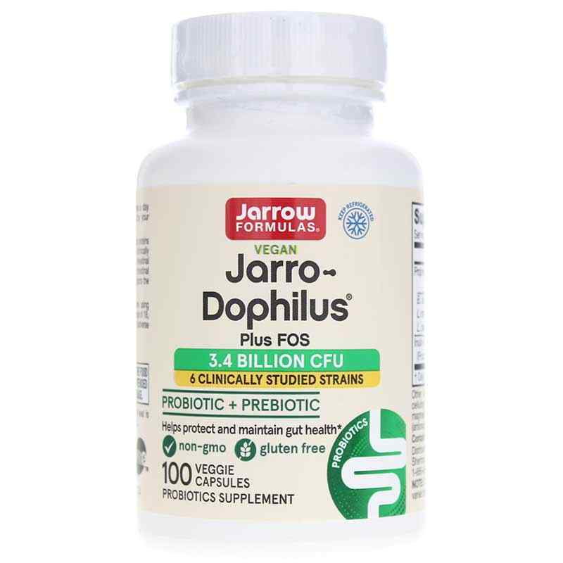 Jarro-Dophilus + FOS 3.4 Billion, 100 Veg Capsules, by Jarrow Formulas