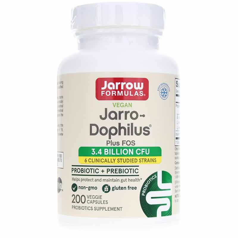 Jarro-Dophilus + FOS 3.4 Billion, 200 Veg Capsules, by Jarrow Formulas