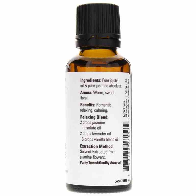 Jasmine Absolute 7.5% Essential Oil Blend, by NOW Foods, image #2