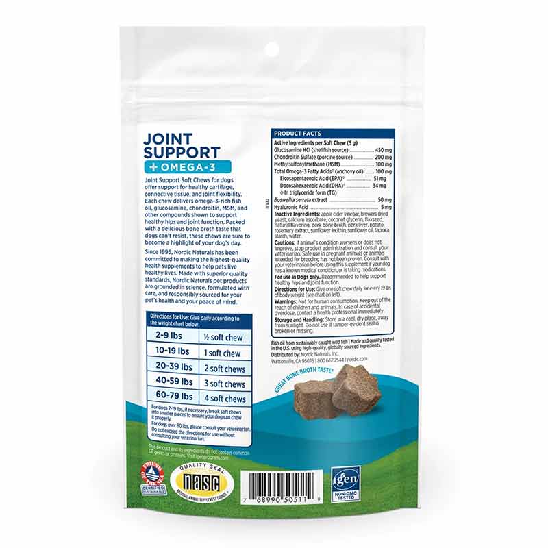 Joint Support + Omega-3 Soft Chews, 30 Chews, by Nordic Naturals, image #2