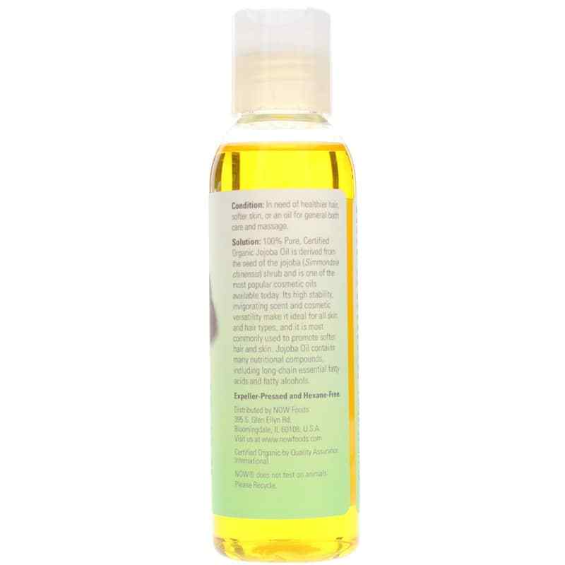 Jojoba Oil Certified Organic, 4 Oz, by NOW Foods, image #2