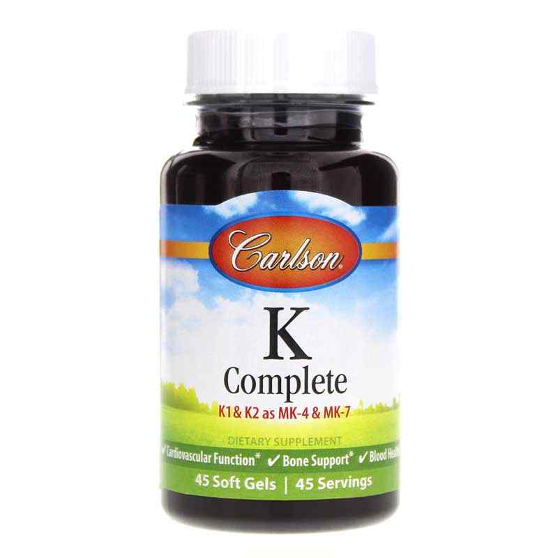 K Complete, 45 Softgels, by Carlson Labs