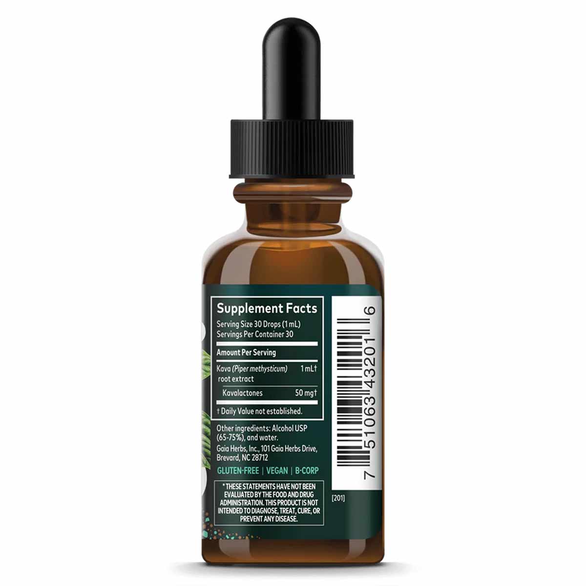 Kava Root Extract, by Gaia Herbs