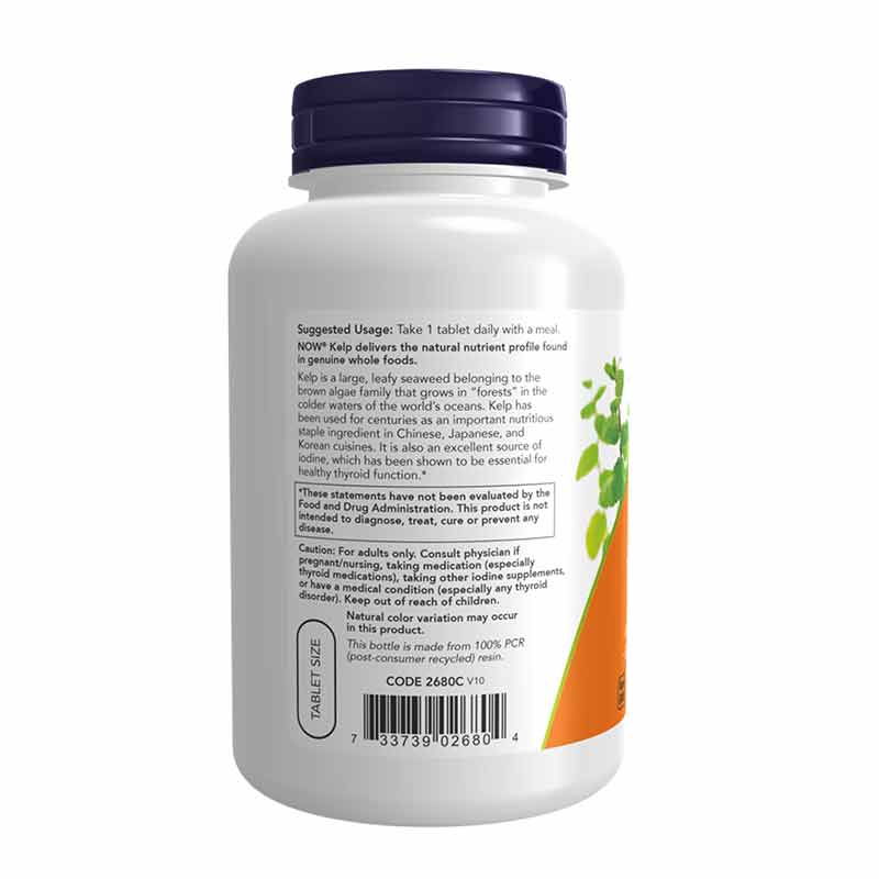 Kelp Tablets 150 Mcg of Natural Iodine, by NOW Foods, image #3