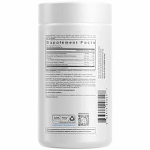 White plastic supplement bottle with white cap containing Codeage Keto Electrolytes, displaying supplement facts label on fro