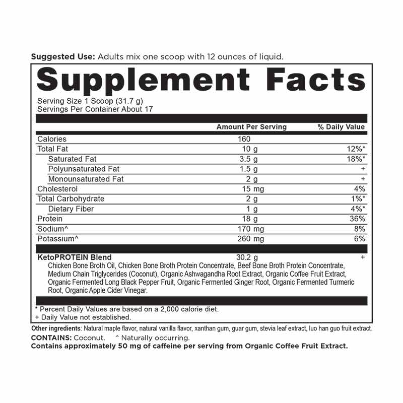 Keto Protein, Vanilla, by Ancient Nutrition, image #2