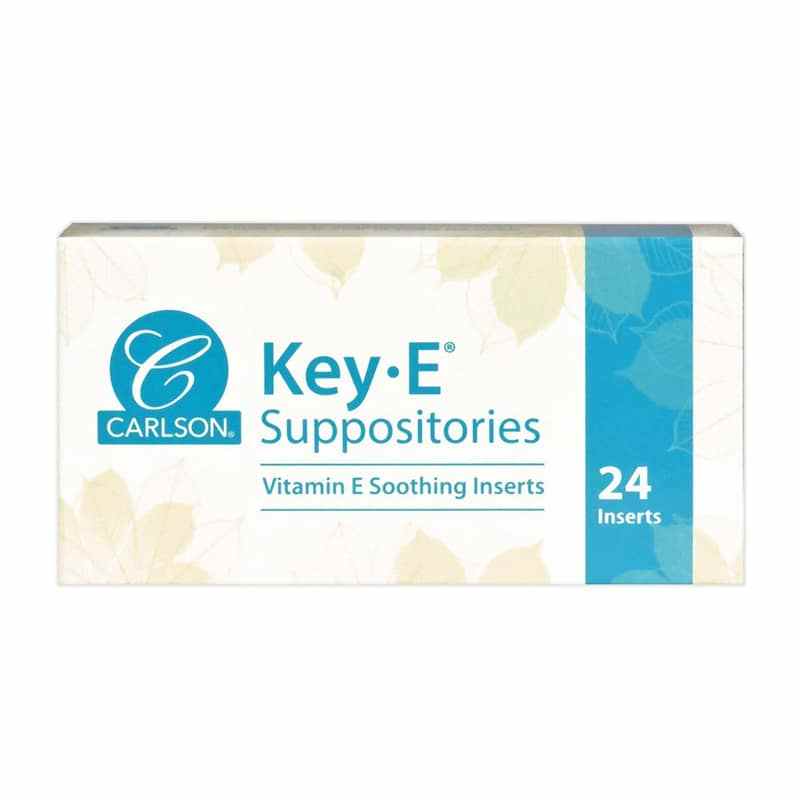 Key-E Natural Vitamin E Suppositories, by Carlson Labs