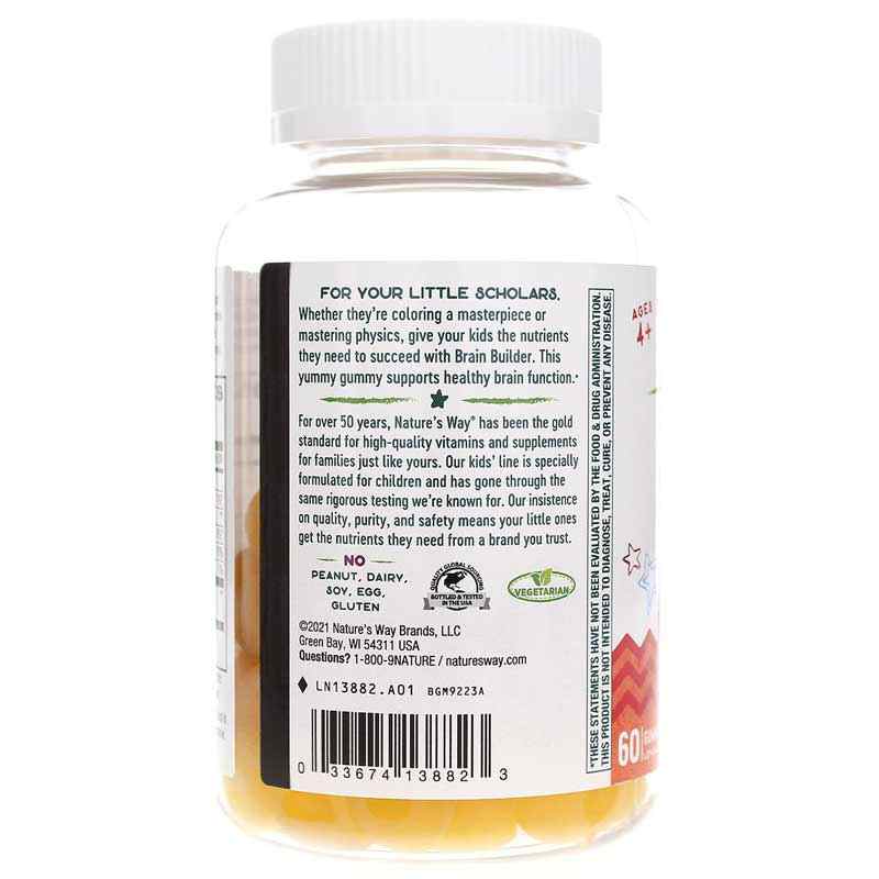 Kids Brain Builder Gummies, by Natures Way, image #3