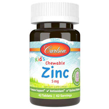 Kid's Chewable Zinc 5 Mg, 42 Tablets, by Carlson Labs